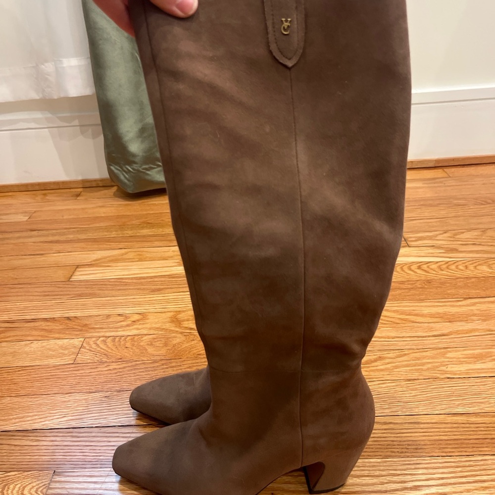 Sam Edelman TORANO High Suede Boots – Toasted Taupe – Size 8 - Picture 2 of 5